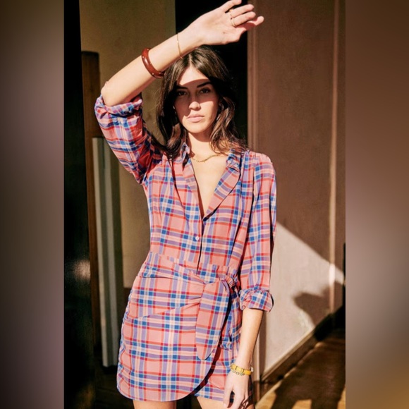 Sezane | Robe Jana Tartan | US2 FR34 - Picture 2 of 4